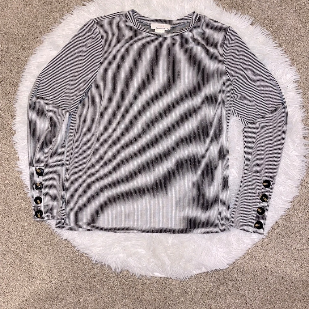 Urban Romantics Striped Long Sleeve